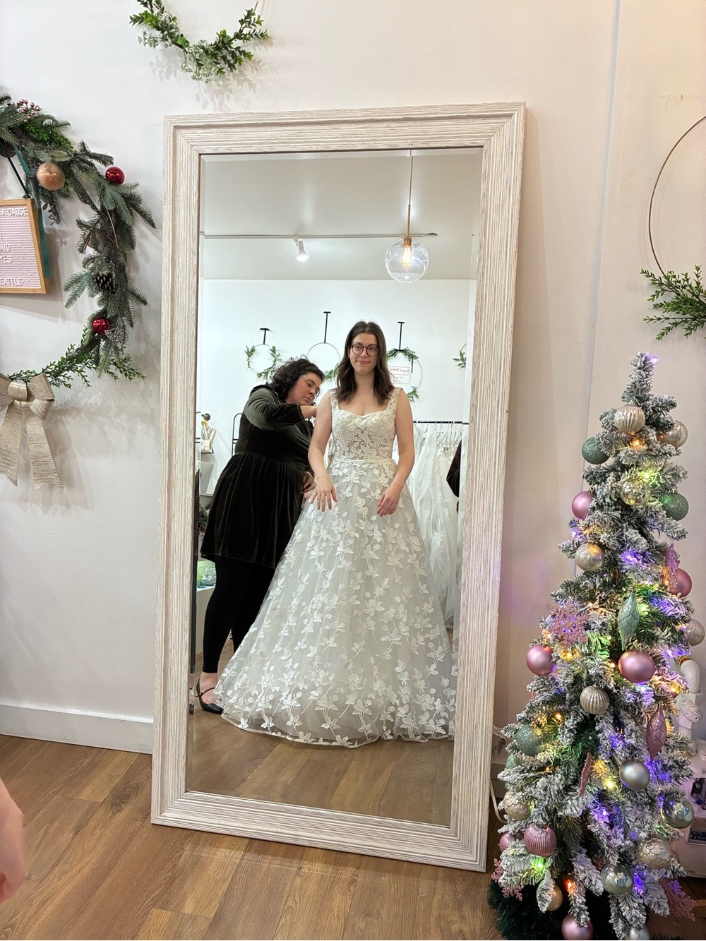 Valentina Ivory Floral Lace Wedding Dress